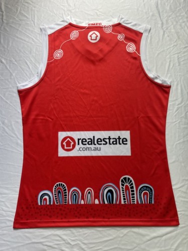 25/26 Sydney Swans White with Red Aboriginal Art Jersey