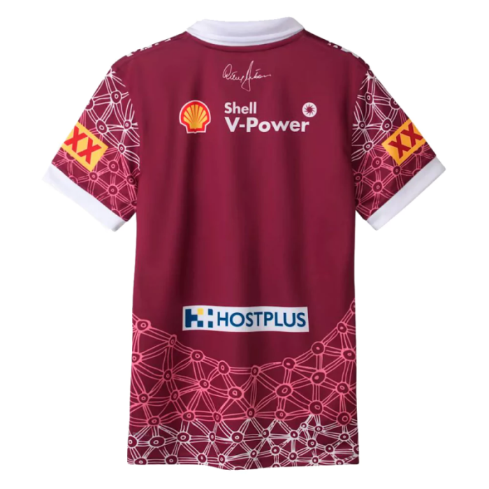 026 Queensland Maroons Maroon with Indigenous Cultural Pattern Jersey