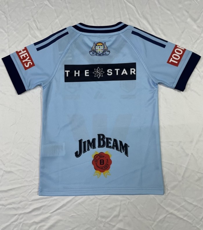 2026 Kids  NSW Blues Sky Blue with Navy Trim Jersey