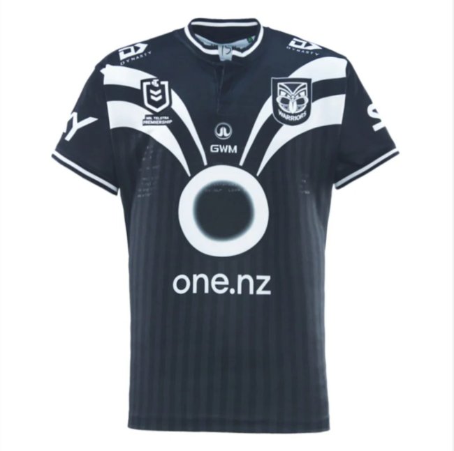 25/26 New Zealand Warriors Navy with White Diagonal Stripes Jersey