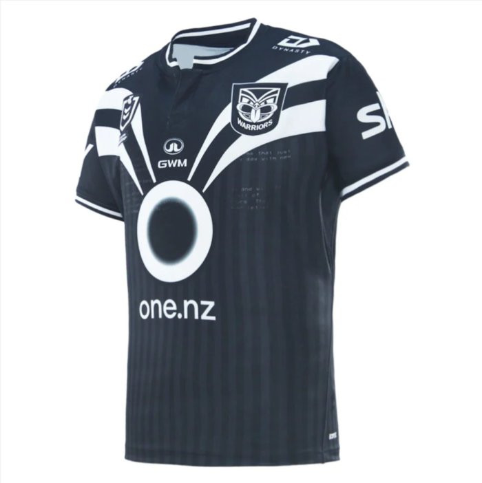25/26 Kids New Zealand Warriors Navy with White Diagonal Stripes Jersey
