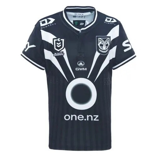 25/26 New Zealand Warriors Navy with White Diagonal Stripes Jersey