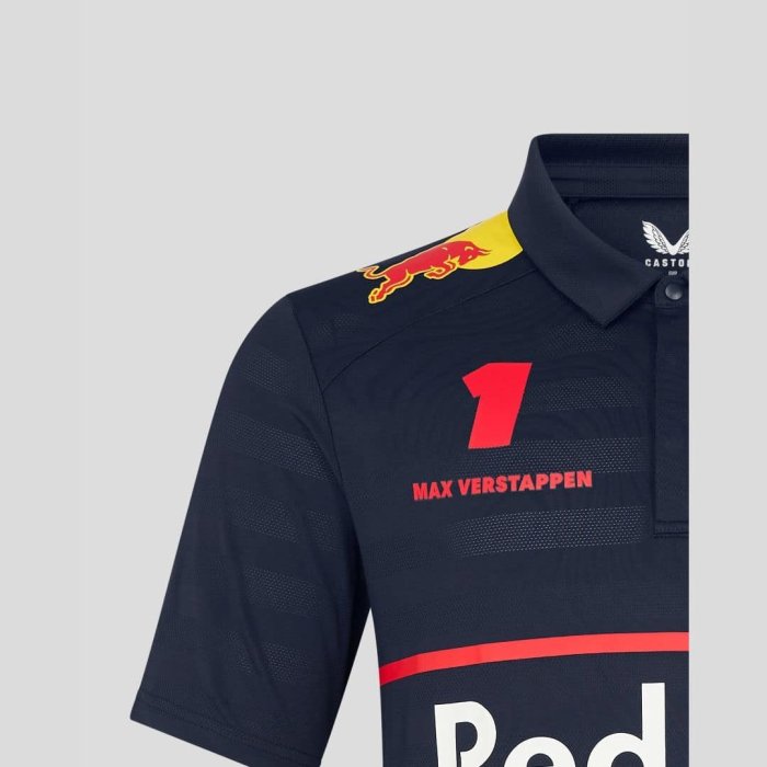 2025 F1 Oracle Red Bull Racing Navy Team Polo Shirt