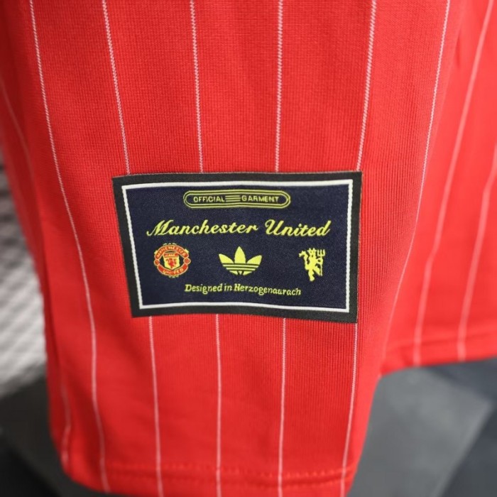 Player Version 25/26 Manchester United Red Adidas Original Casual Jersey