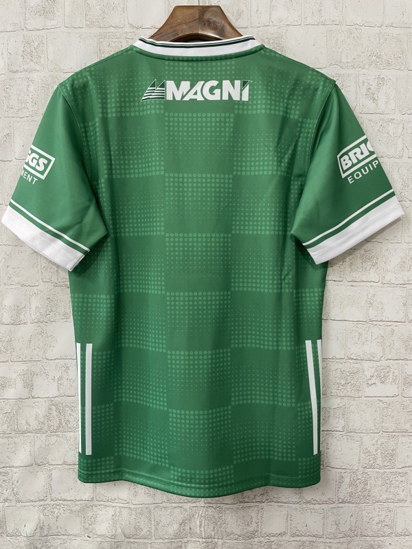 2026 Laois GAA Green with White Horizontal Stripe and Dotted Pattern Jersey