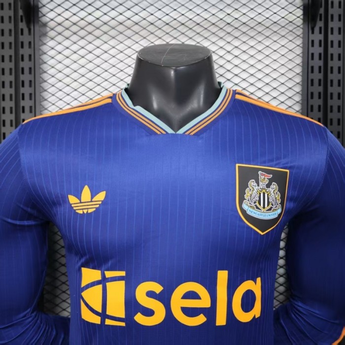 Player Version 25/26 Newcastle United Third Blue Long Sleeve Jersey