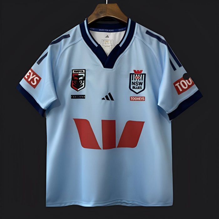 2026 NSW Blues Sky Blue with Navy Trim  Jersey