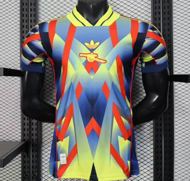 25/26 Player Version  Arsenal Third Multi-Color with Geometric Diamond Pattern Jersey