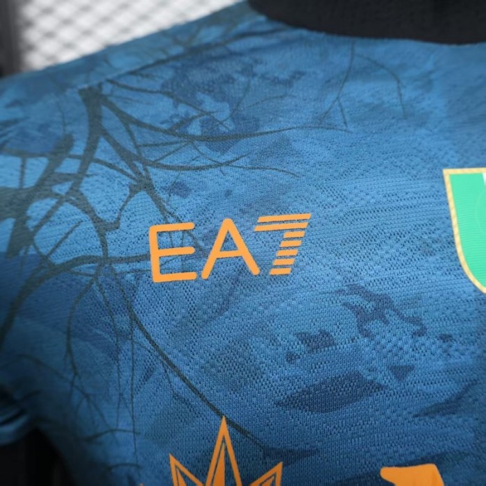 Player Version 25/26 Napoli Halloween Blue Jersey-Glow In Dark