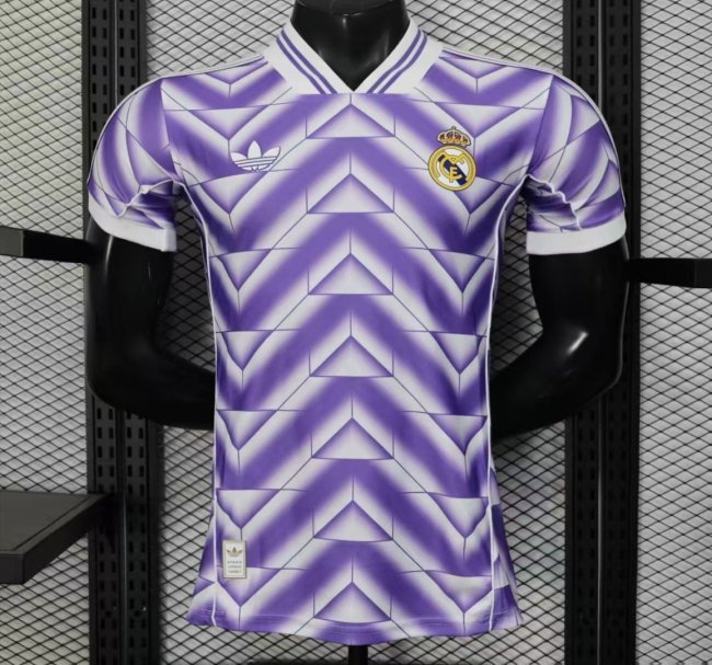 25/26 Player Version Real Madrid Third Purple with Chevron Gradient Pattern Jersey