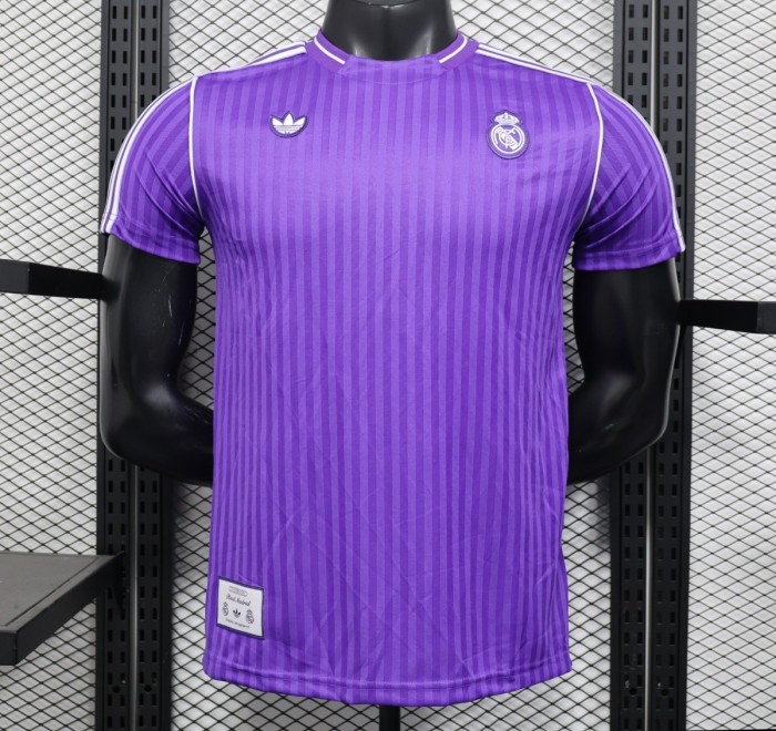 Player Version 25/26 Real Madrid Purple Adidas Original Casual Jersey