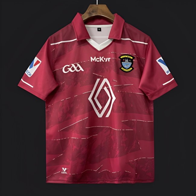 25/26 Westmeath GAA Maroon with Contour Lines Pattern Jersey