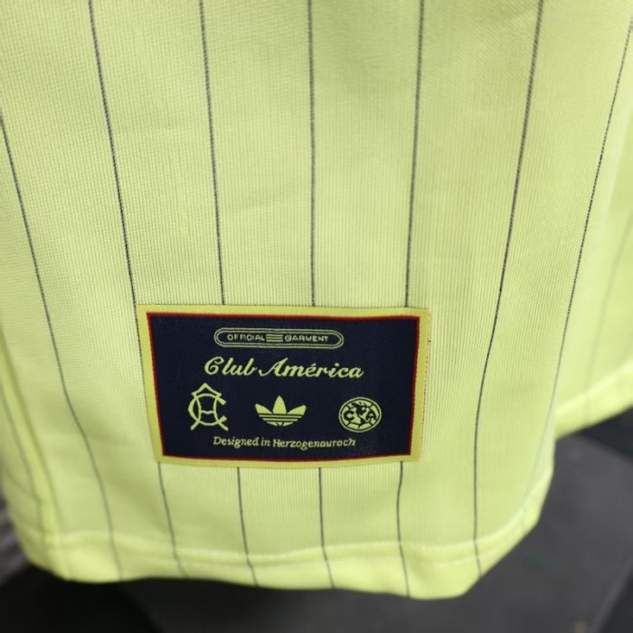 Player Version 25/26 Club America Yellow Adidas Original Jersey