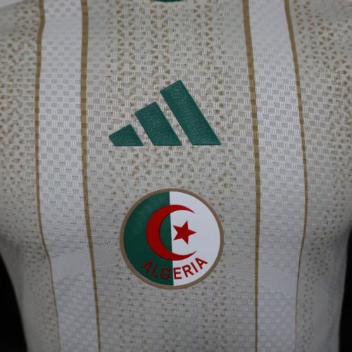 Player Version 2025 Algeria Home White Jersey