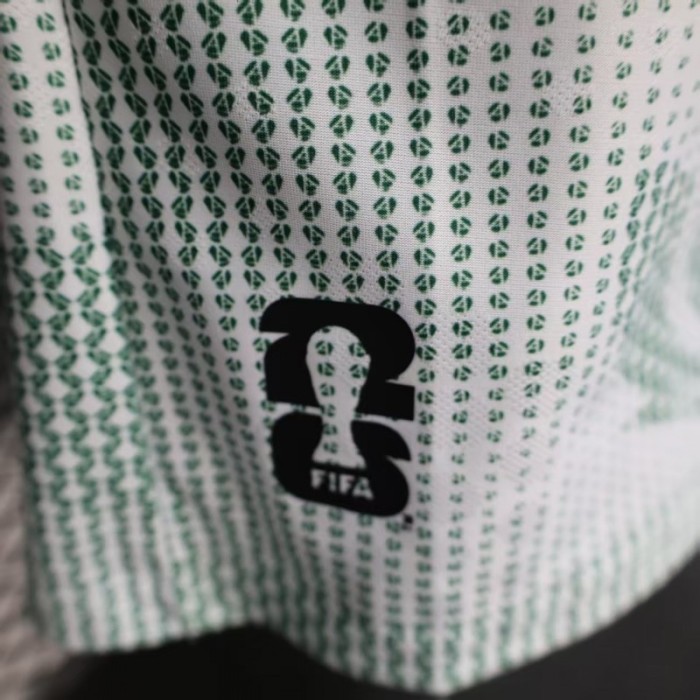 2025 Player Version  Mexico Away White with Halftone Dot Pattern World Cup Commemorative Jersey