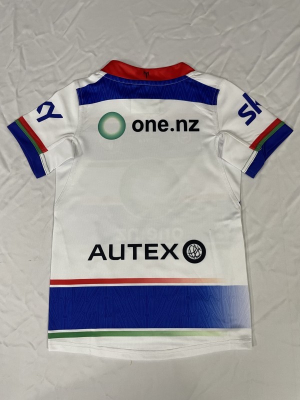 25/26 Kids New Zealand Warriors White with Rainbow Stripes Jersey