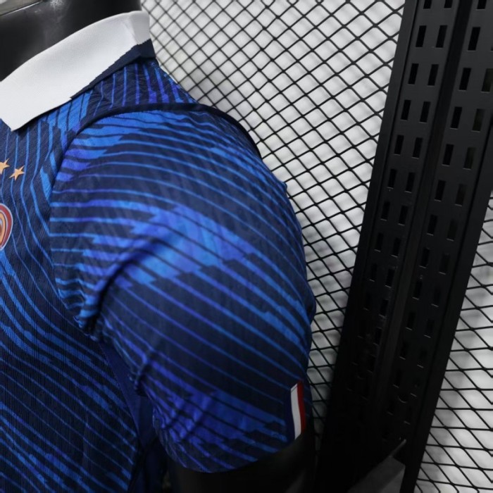 Player Version 2025 France Home Navy Blue Jersey