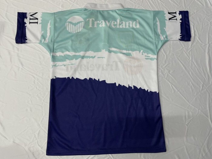 25/26 Australian Rugby League Teal White Navy with Brush Stroke Design Jersey