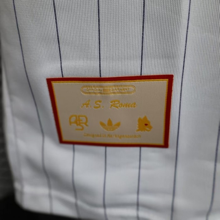 Player Version 25/26 AS Roma White Adidas Original Casual Jersey