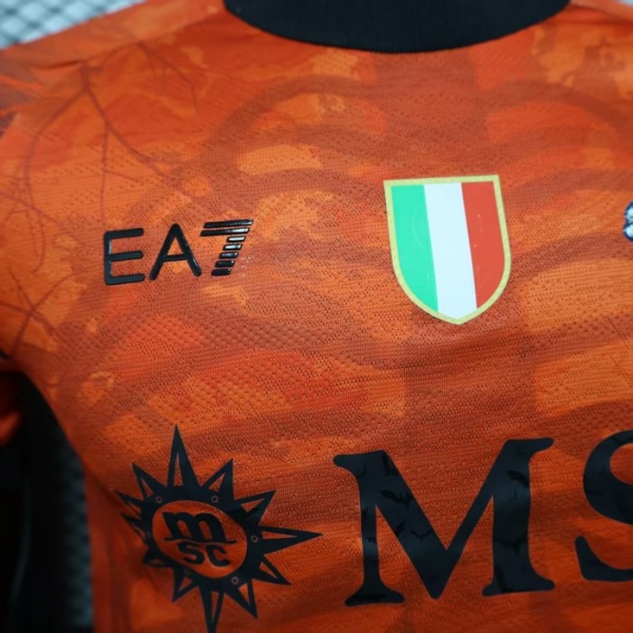 Player Version 25/26 Napoli Halloween Orange Jersey-Glow In Dark
