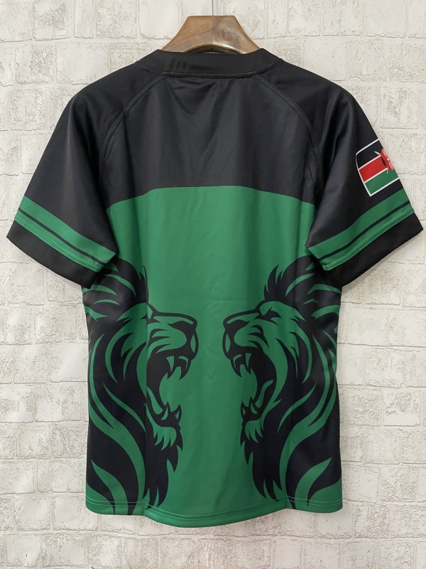 2026 Kenya Simbas Green with Double Lion Design Jersey