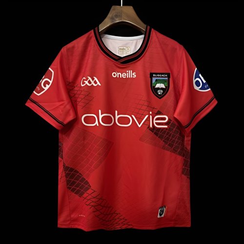 25/26 Sligo GAA Red with Black Geometric Pattern Jersey