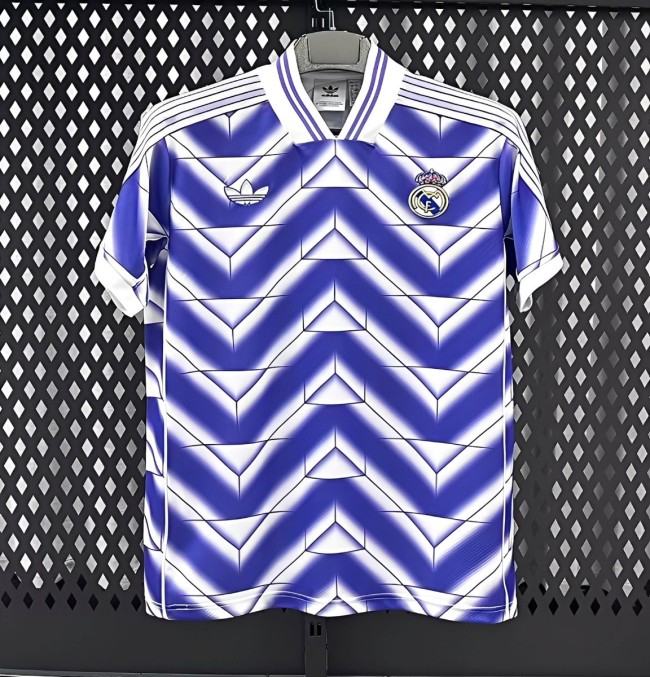 25/26 Real Madrid Third Purple with Chevron Gradient Pattern Jersey