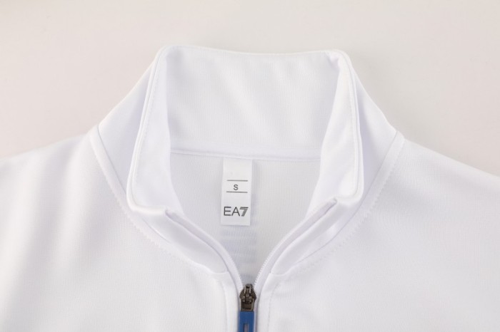 25/26 Napoli White Full Zipper Jacket+Long Pants