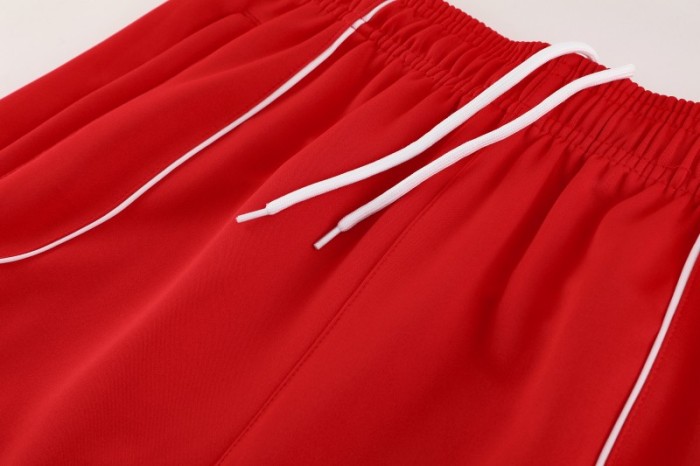 25/26 Bayern 07 Red Full Zipper Jacket+Long Pants