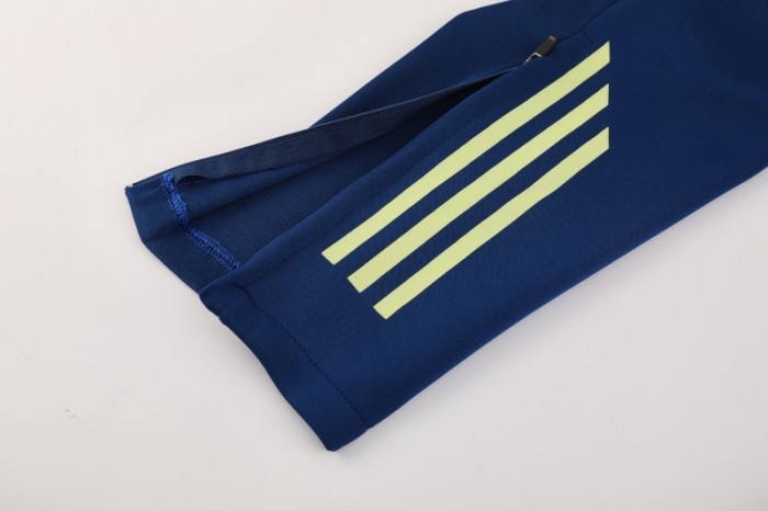 2025 Adidas Azure Blue Full Zipper Jacket+Long Pants