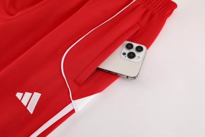 25/26 Bayern 07 Red Full Zipper Jacket+Long Pants