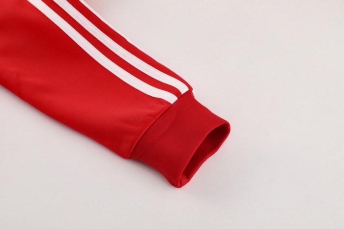 25/26 Bayern 07 Red Full Zipper Jacket+Long Pants