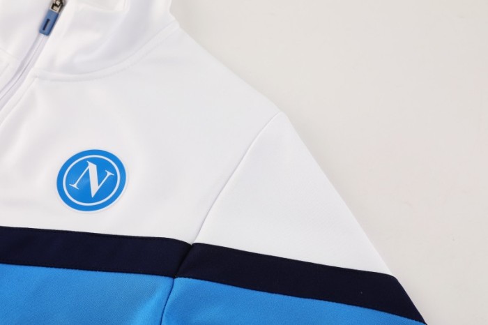 25/26 Napoli White Full Zipper Jacket+Long Pants