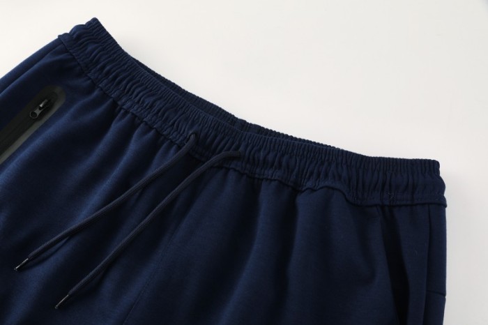 25/26 Barcelona 01 Royal Blue Hoodie Full Zipper Jacket+Long Pants