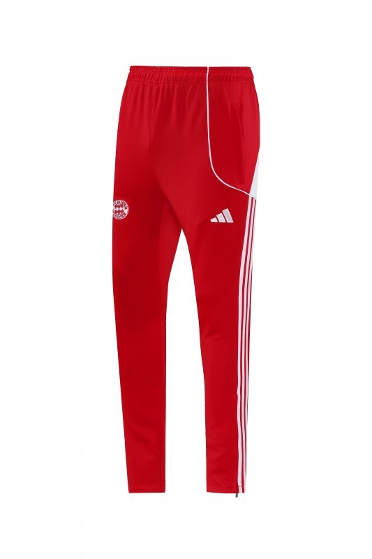 25/26 Bayern 07 Red Full Zipper Jacket+Long Pants