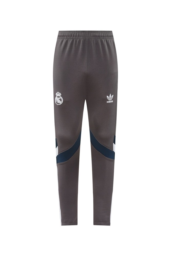 25/26 Real Madrid Light Grey Full Zipper Jacket+Long Pants