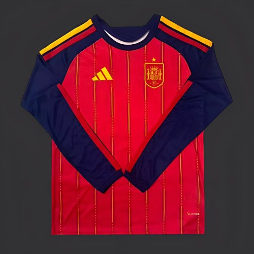 2026 Spain Home Long Sleeve Jersey