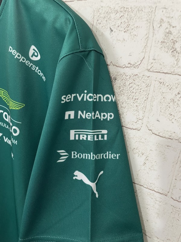 2025 F1 Aston Martin Aramco F1 Team Dark Green with Gold Trim Jersey