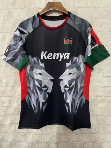 2026 Kenya Black Geometric Lion Jersey