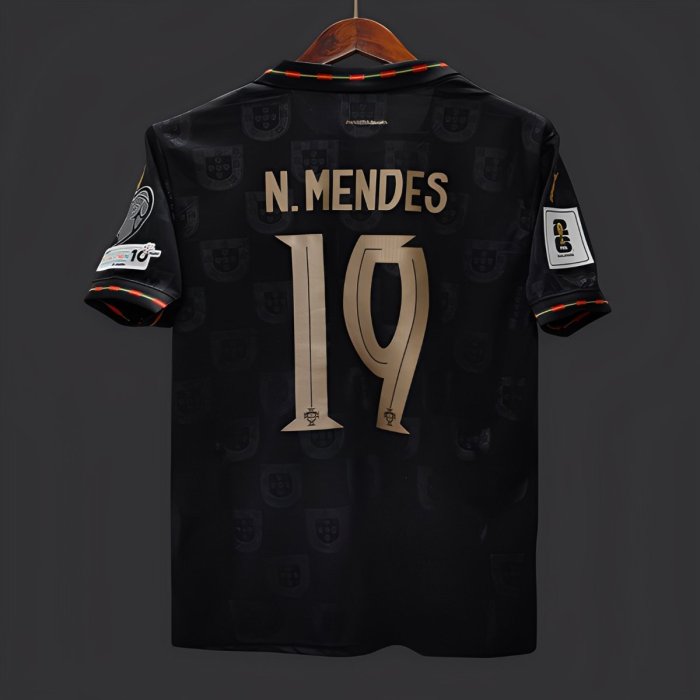 2026 Portugal WCQ Black Out Special Jersey With Full Patches