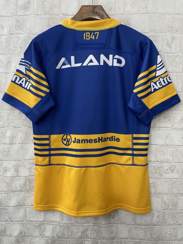 25/26 Parramatta Eels Blue and Gold with Horizontal Stripes Jersey