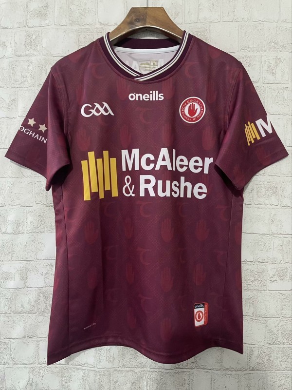 25/26 Tyrone GAA Maroon with Gold Accents Jersey