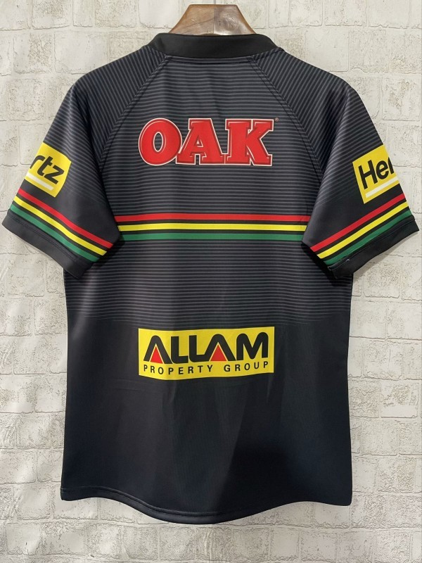 25/26 Penrith Panthers Black with Rainbow Horizontal Stripes Jersey