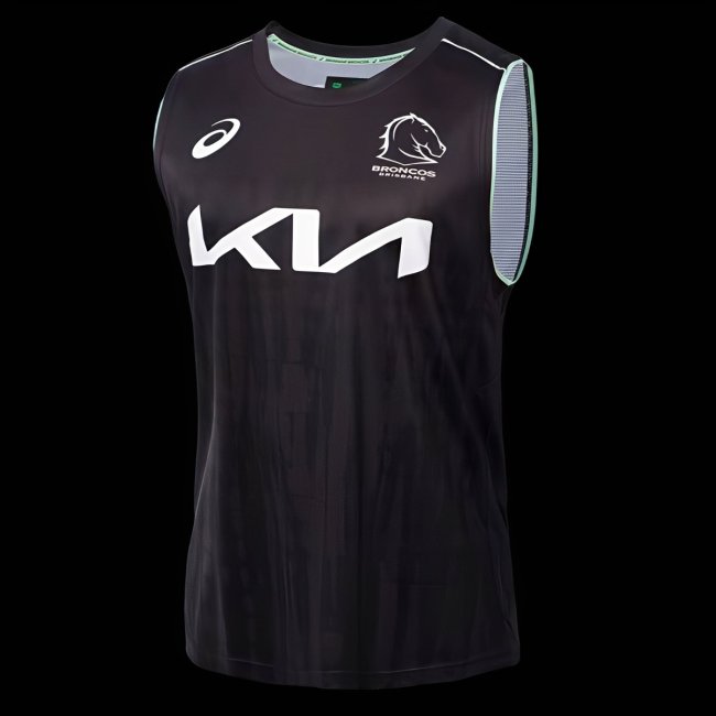 25/26 Brisbane Broncos Black Training Vest