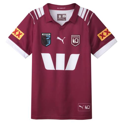 2026 Queensland Maroons Maroon with White Stripes Jersey