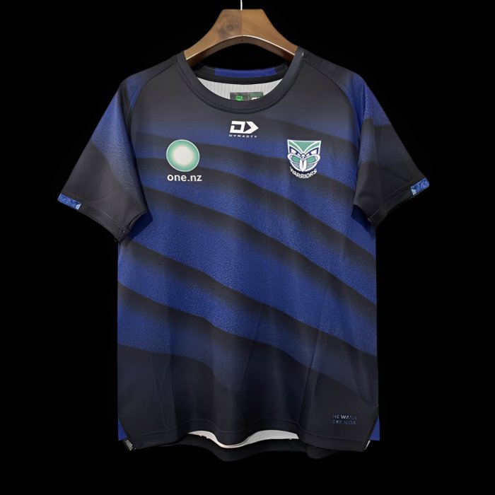 25/26 New Zealand Warriors Navy with Blue Diagonal Stripes Jersey
