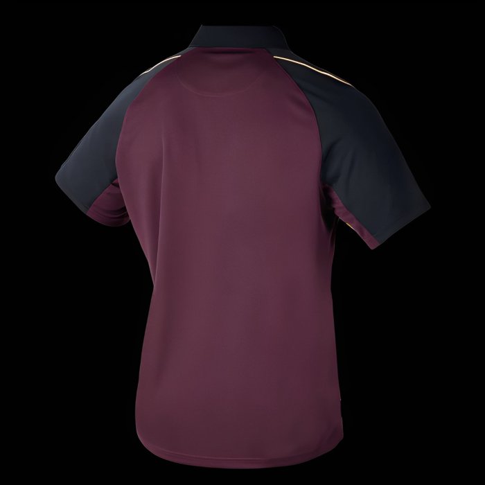 25/26 Brisbane Broncos Maroon with Black Sleeves Polo Shirt