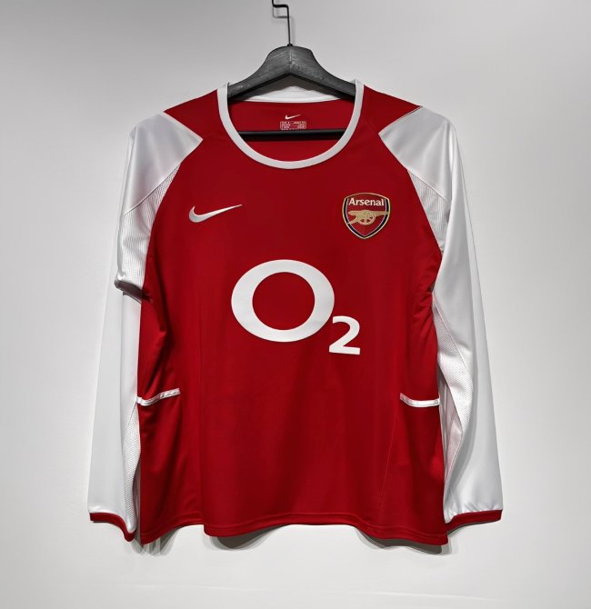 Retro 02/04 Arsenal Home Long Sleeve Jersey