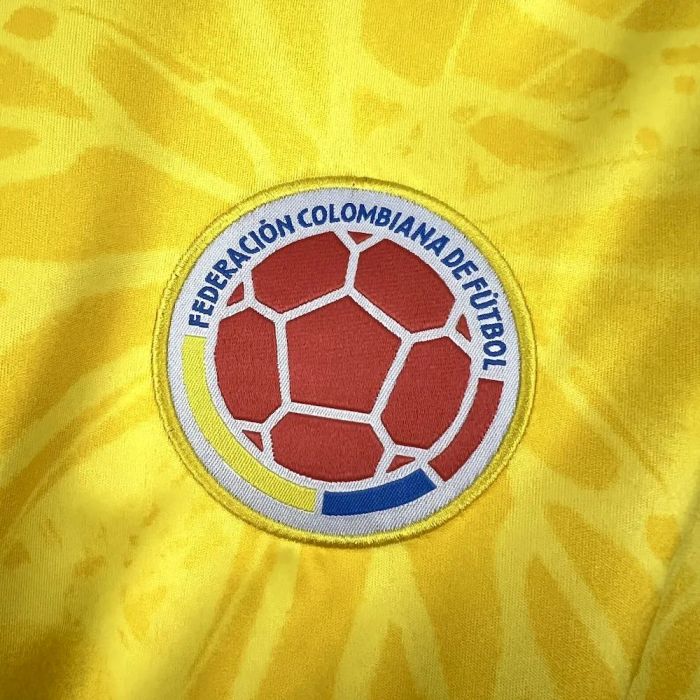 2026 Mens Colombia World Cup Home Long Sleeve Jersey