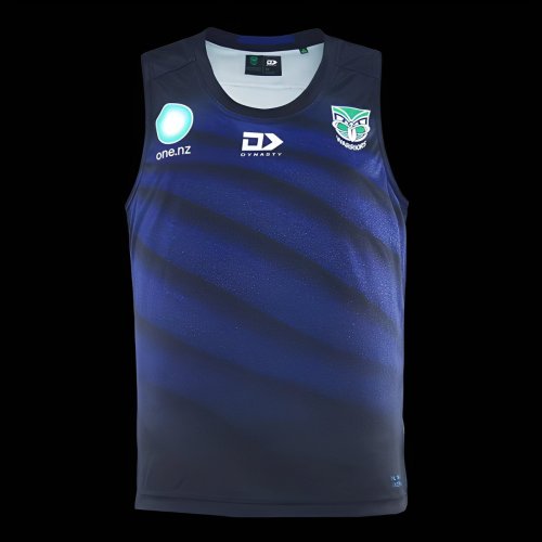 25/26 New Zealand Warriors Navy with Blue Gradient Diagonal Stripes Training Singlet